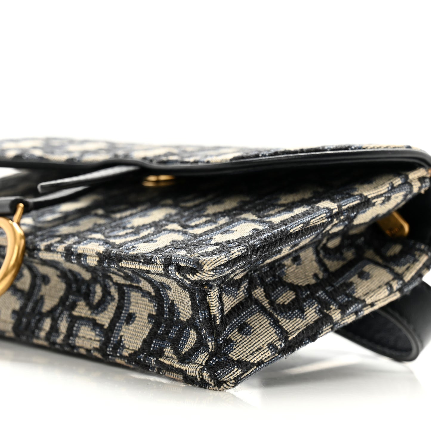 Oblique Saddle Belt Bag Blue