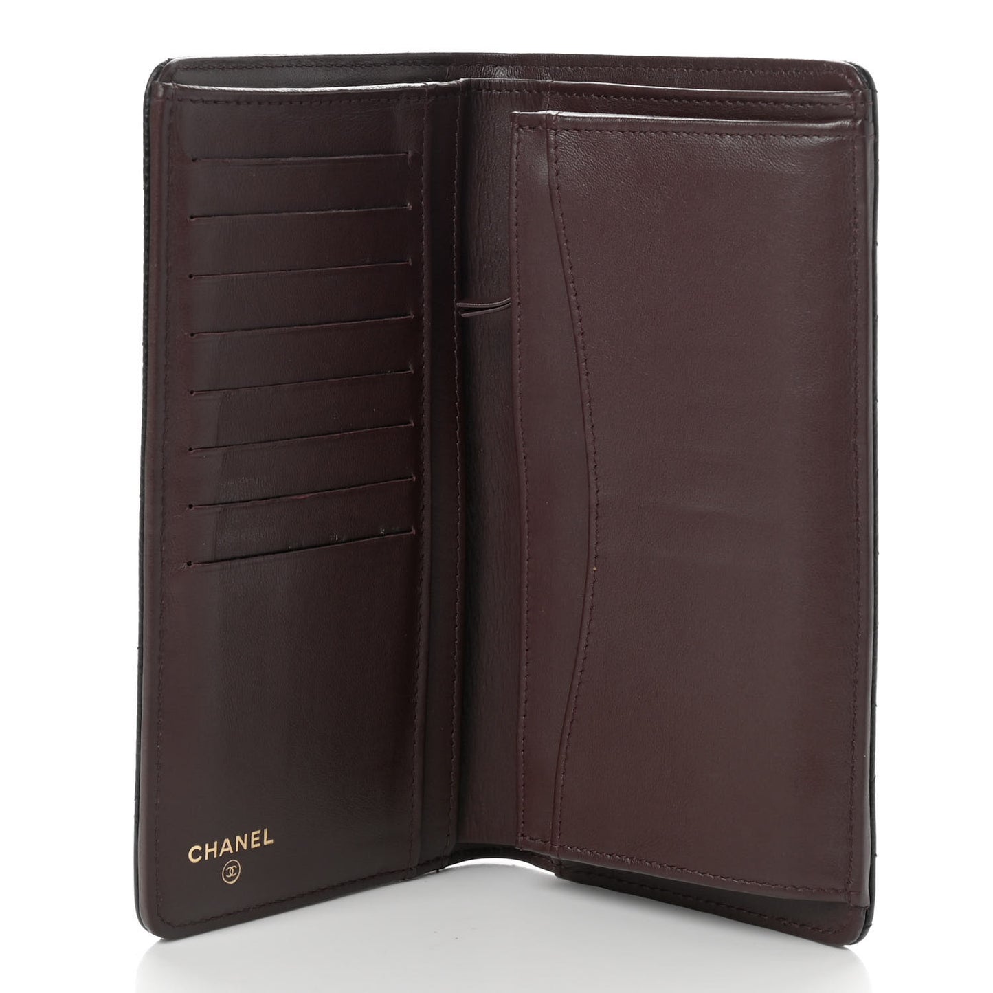 Caviar Quilted Yen Wallet Black
