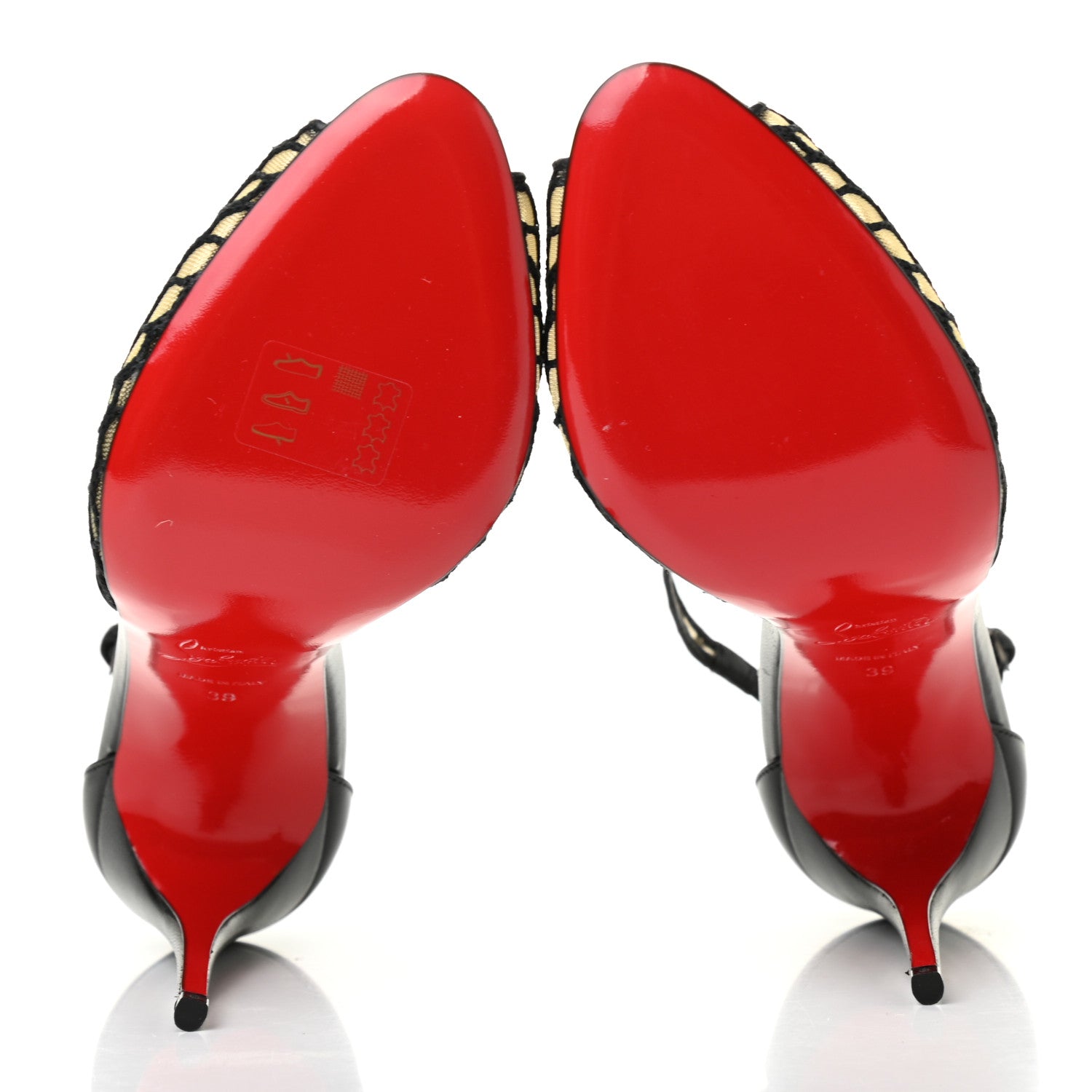 Christian Louboutin Mesh Sandals 39 Black 5 of 7