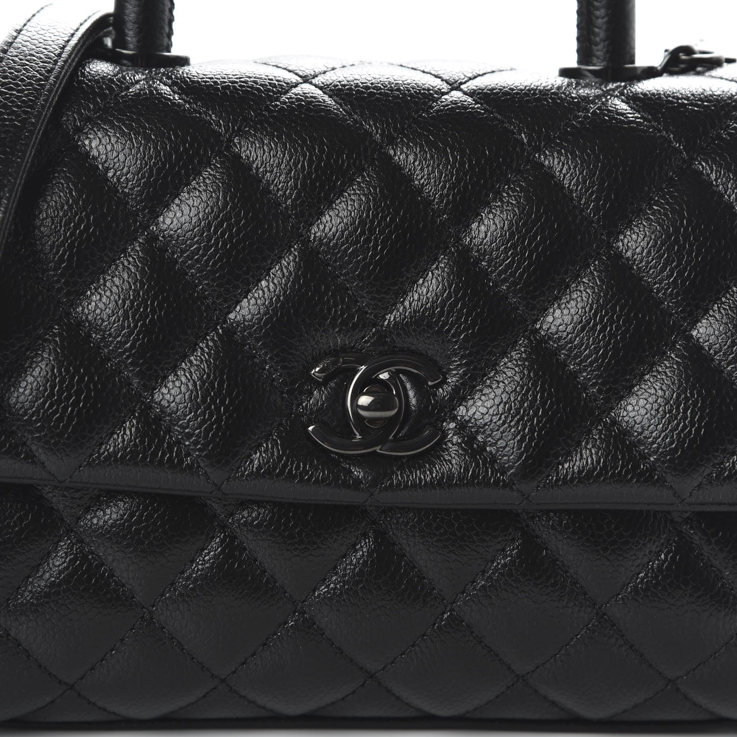 Chanel Caviar Quilted Mini Coco Handle Flap So Black 10 of 11