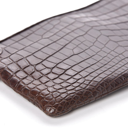 Bottega Veneta Crocodile Shoulder Bag Brown 8 of 10