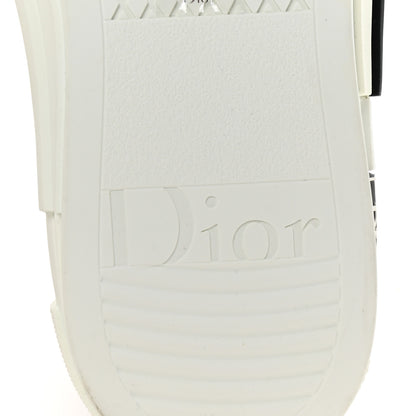 Christian Dior X KENNY SCHARF Technical Canvas Oblique Patch Mens B23 High Top Sneakers  42 White Blue 7 of 10
