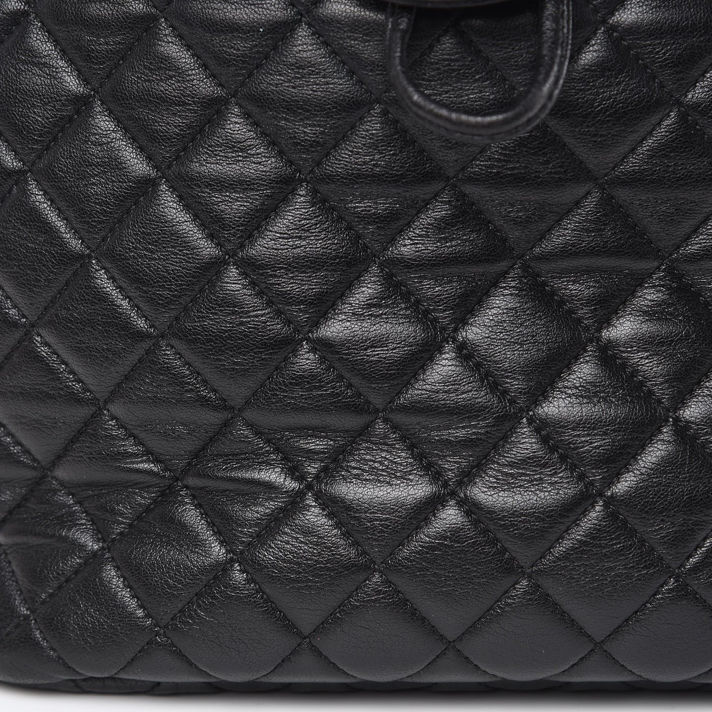 Lambskin Quilted Large Urban Spirit Backpack Black