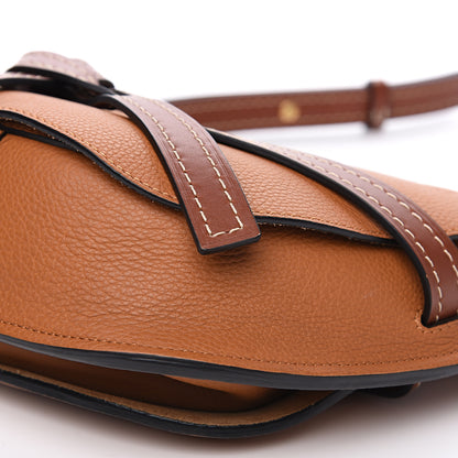 Loewe Grained Calfskin Small Gate Crossbody Bag Caramel Pecan 7 of 8
