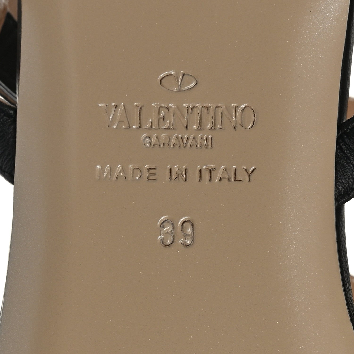 Valentino Garavani Nappa Rockstud Ankle Strap Flat Thong Sandals 39 Black 7 of 7
