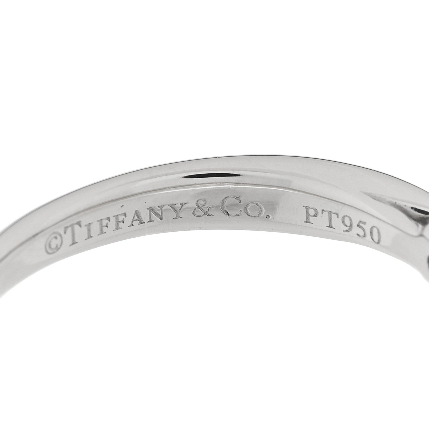 Tiffany Platinum Diamond .19ct Harmony Solitaire Engagement Ring 52 6 4 of 5