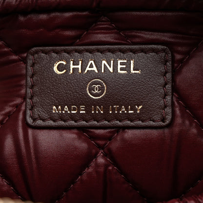 Chanel Caviar Quilted Medium Curvy Pouch Cosmetic Case Black 6 of 8