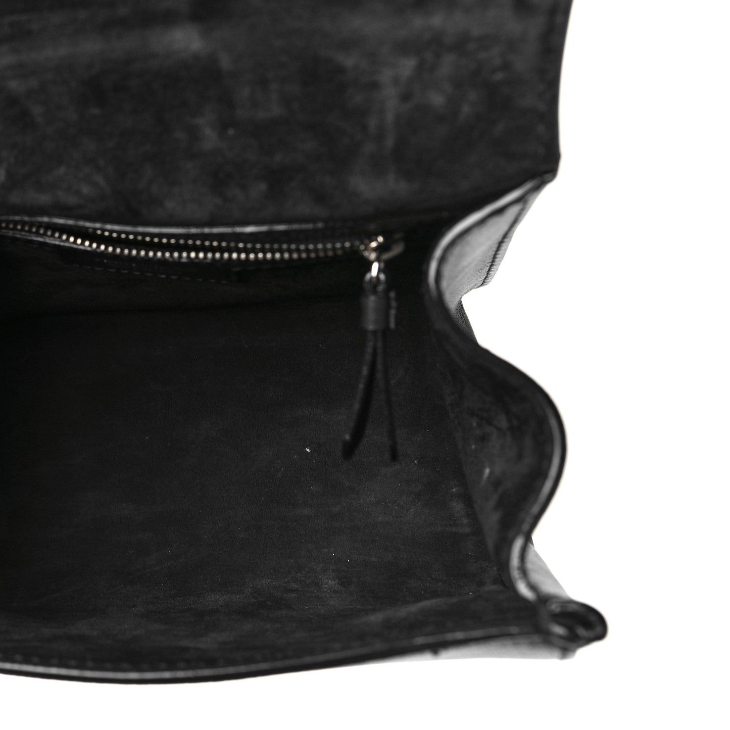Calfskin Mini Madeline Top Handle Satchel Black