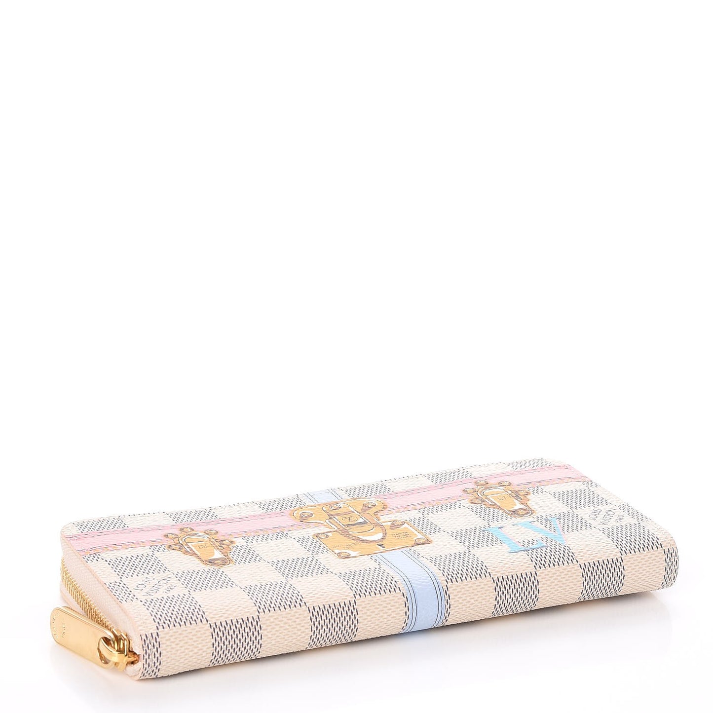 Damier Azur Summer Trunks Clemence Wallet
