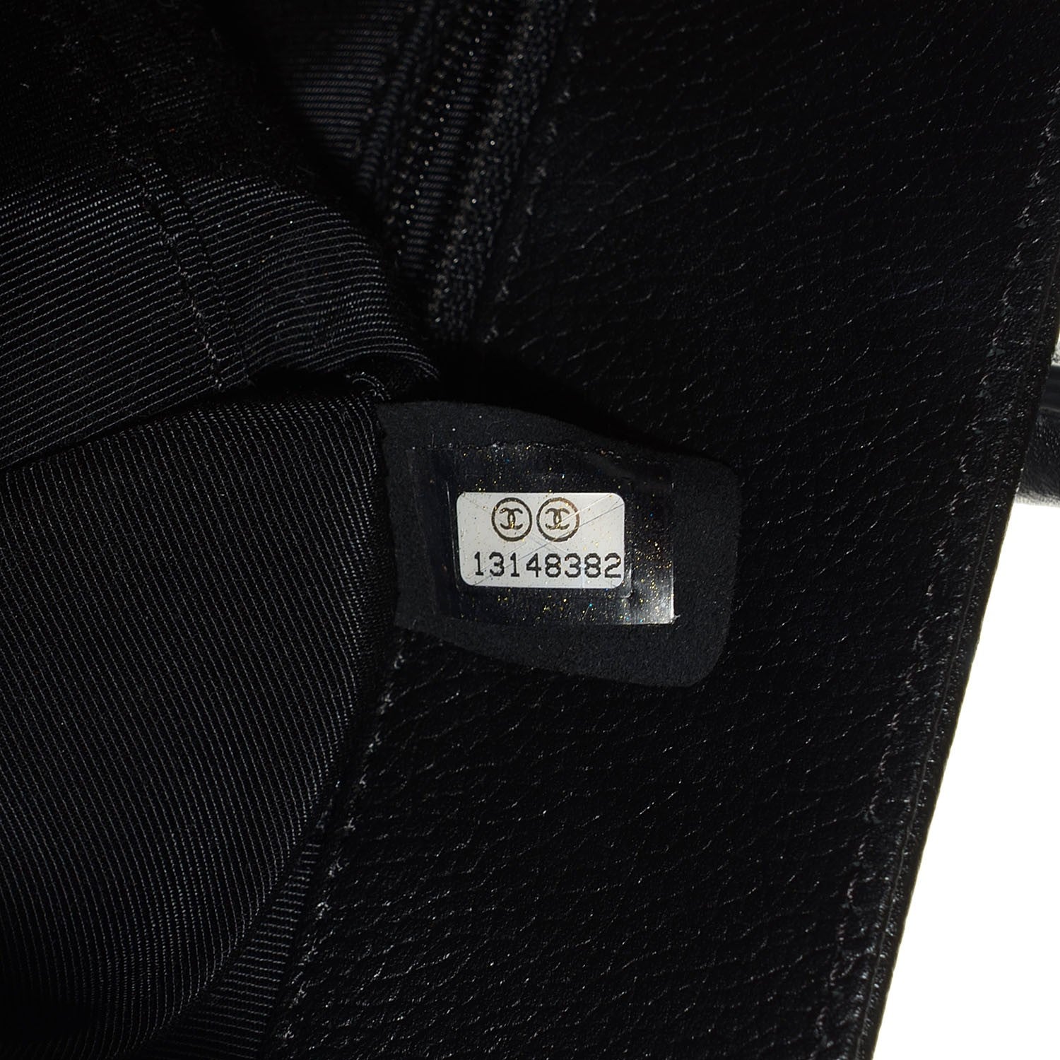 Chanel Calfskin Cerf Executive Shopper Tote Black 7 of 7
