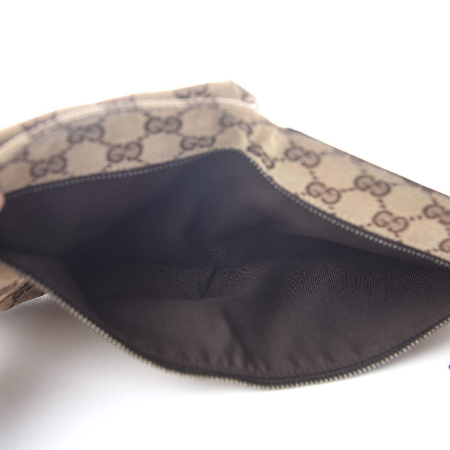 Gucci Monogram Web Belt Bag Dark Brown 5 of 10