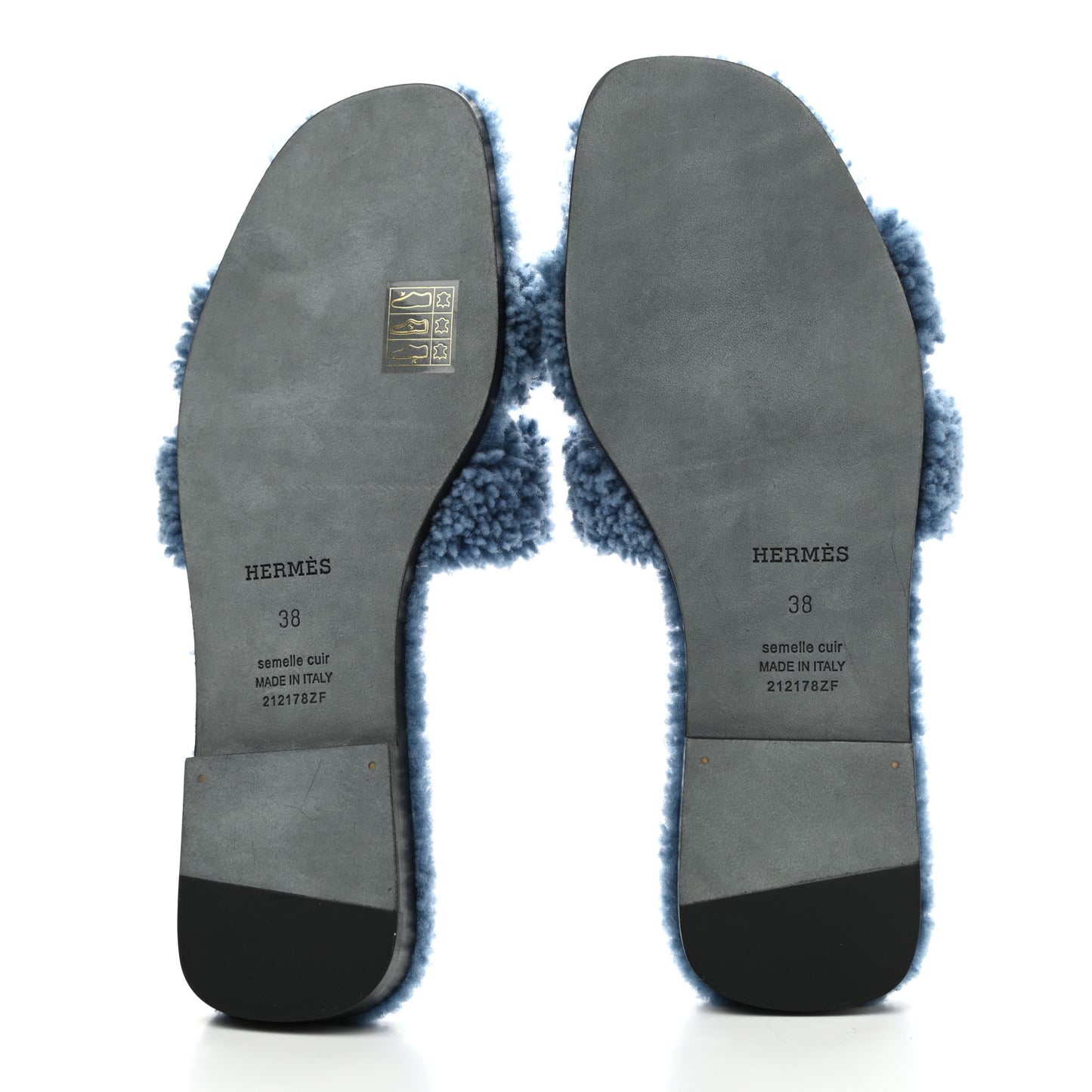 Woolskin Oran Sandals 38 Bleu