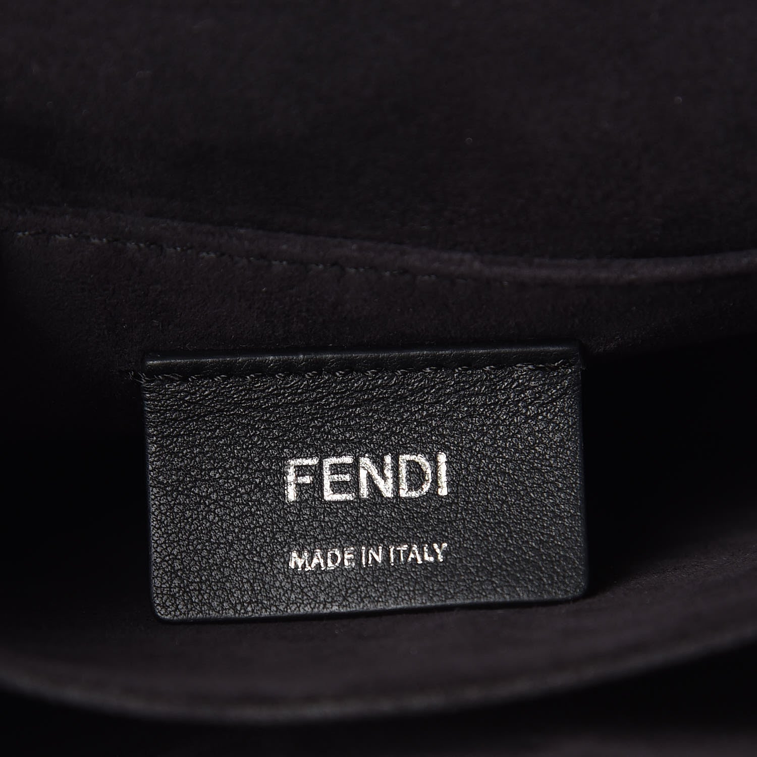 Fendi Vitello Liberty Scalloped Studded Small Kan I Shoulder Bag Black Multicolor 6 of 14