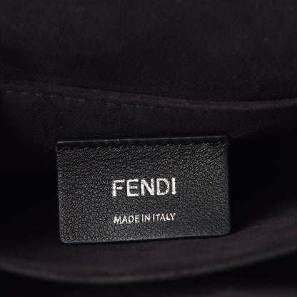 Fendi Vitello Liberty Scalloped Studded Small Kan I Shoulder Bag Black Multicolor 6 of 14