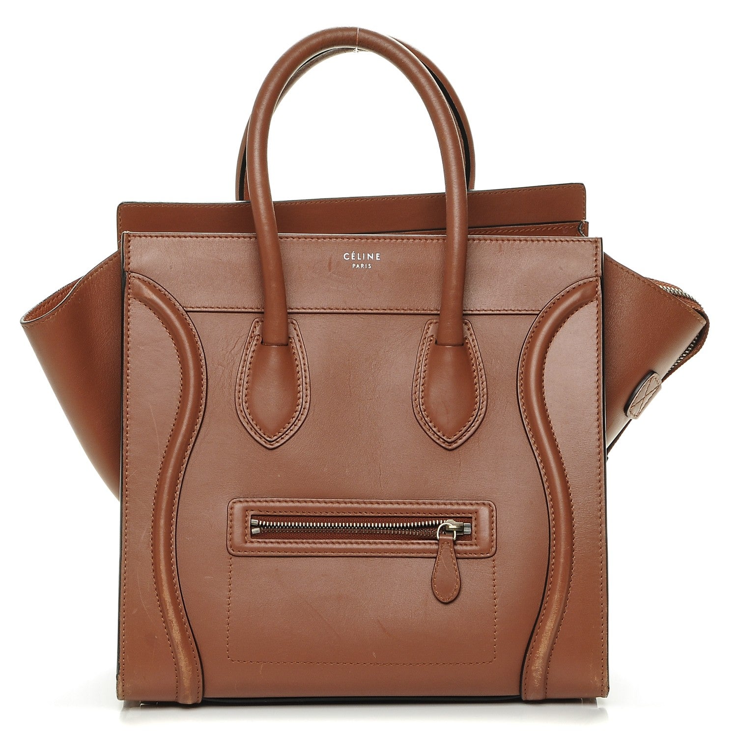 Celine Smooth Calfskin Mini Luggage Sienna 1 of 9