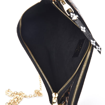 Louis Vuitton Monogram Giant Jungle Pochette Double Zip Black 9 of 11