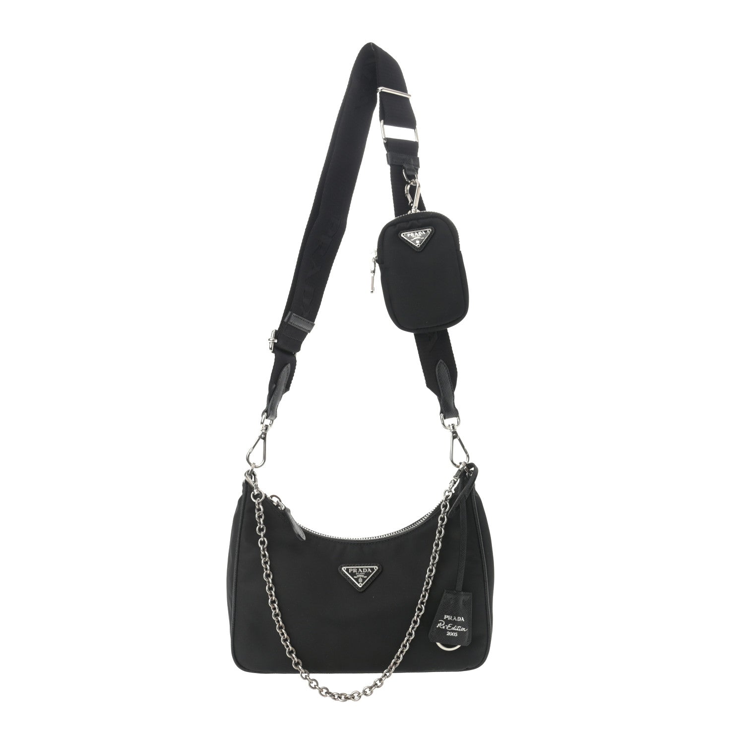 Prada Nylon Re-Edition 2005 Shoulder Bag Black 1 of 11