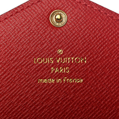 Louis Vuitton Damier Ebene Josephine Wallet Red 6 of 9