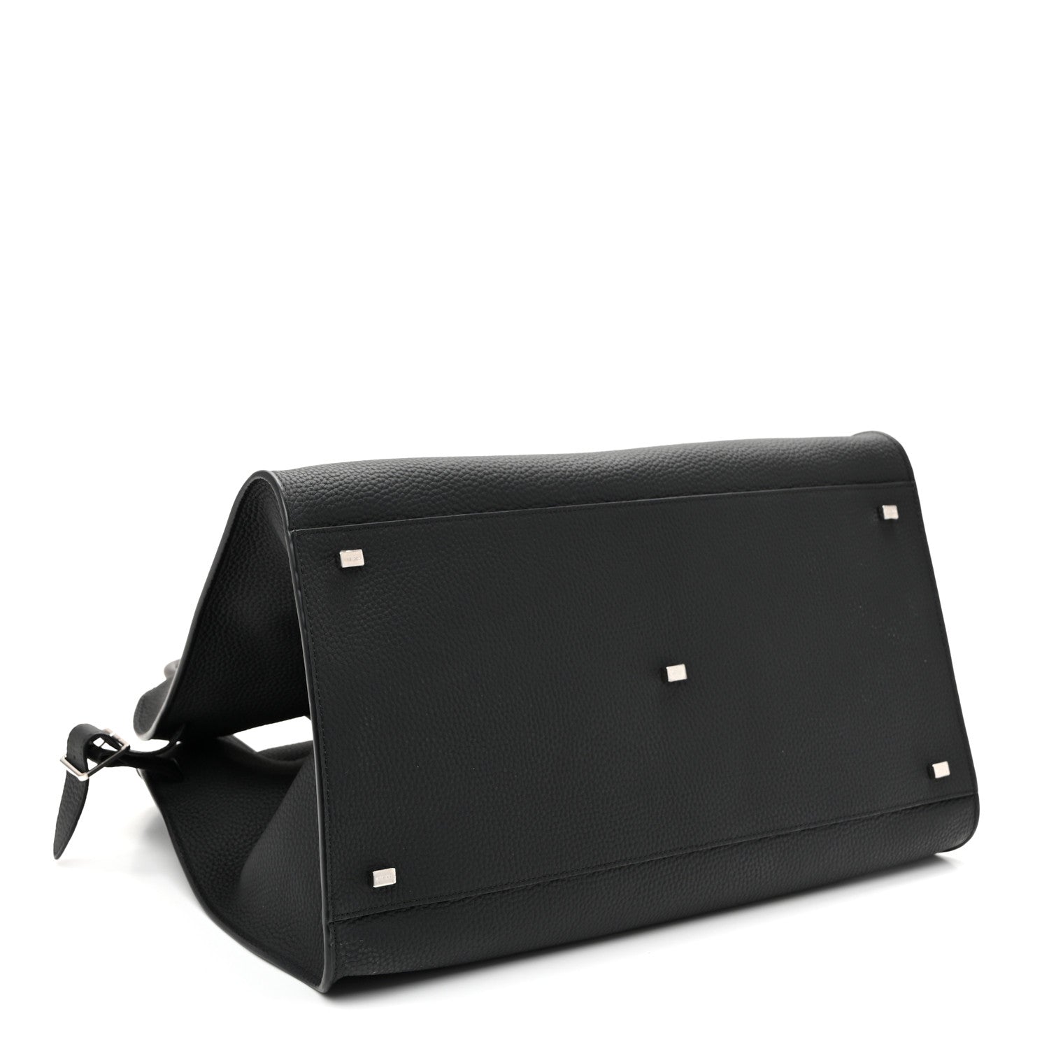 The Row Grained Calfskin Soft Margaux 17 Black 4 of 10