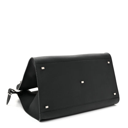 The Row Grained Calfskin Soft Margaux 17 Black 4 of 10