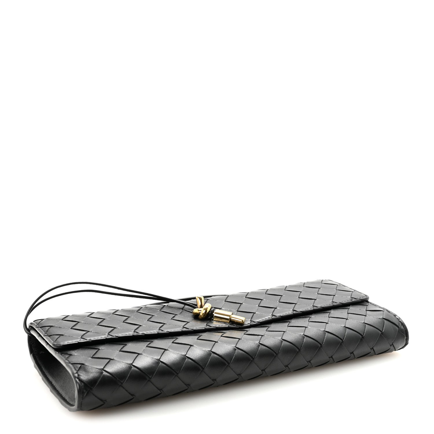 Bottega Veneta Nappa Intrecciato Long Andiamo Top Handle Clutch Black 4 of 6