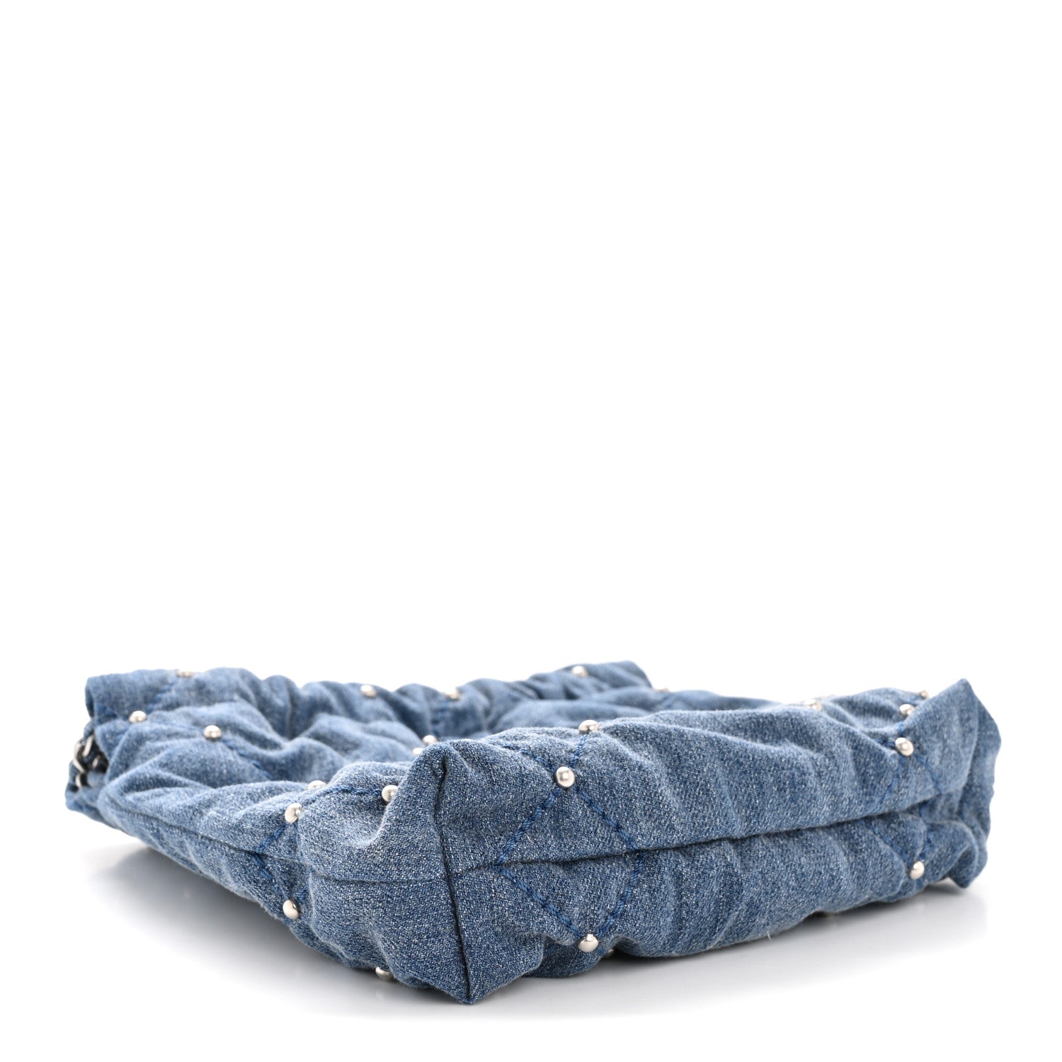 CHANEL　シャネル Chanel Washed Denim Quilted Studded Mini Chanel 22 Blue 1828374
