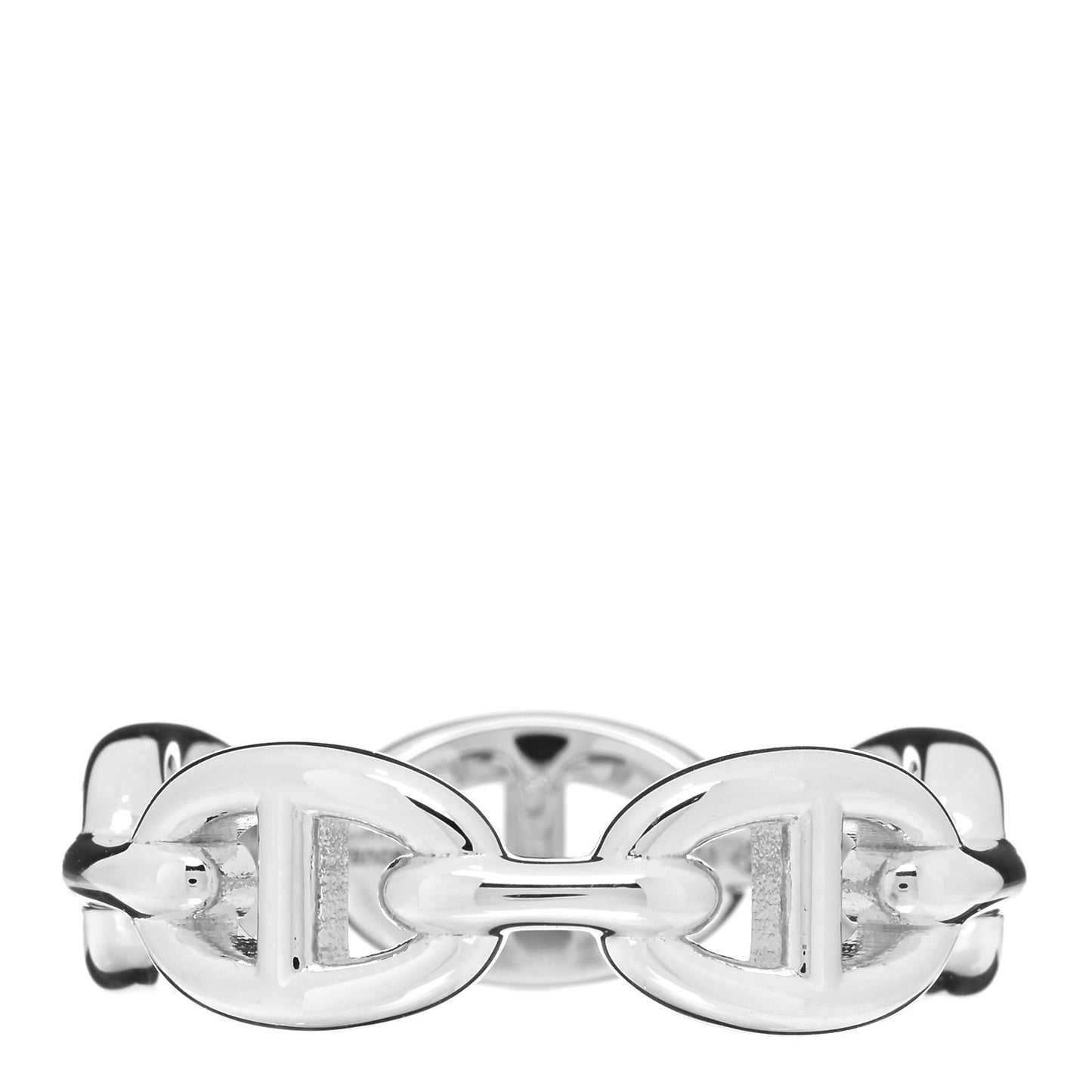 Sterling Silver PM Chaine d'Ancre Enchainee Band Ring 58 8.25