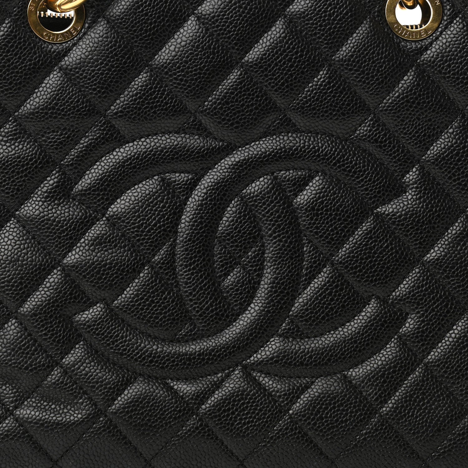 Chanel Caviar Quilted Grand Shopping Tote GST Black 8 of 10