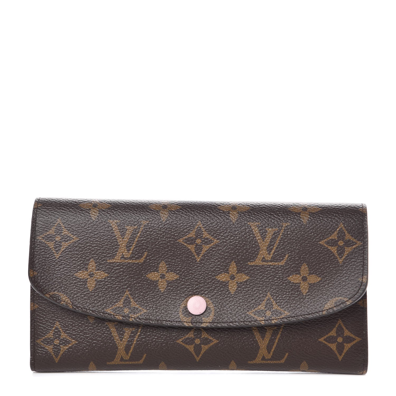 Louis Vuitton Monogram Emilie Wallet Rose Ballerine 1 of 9