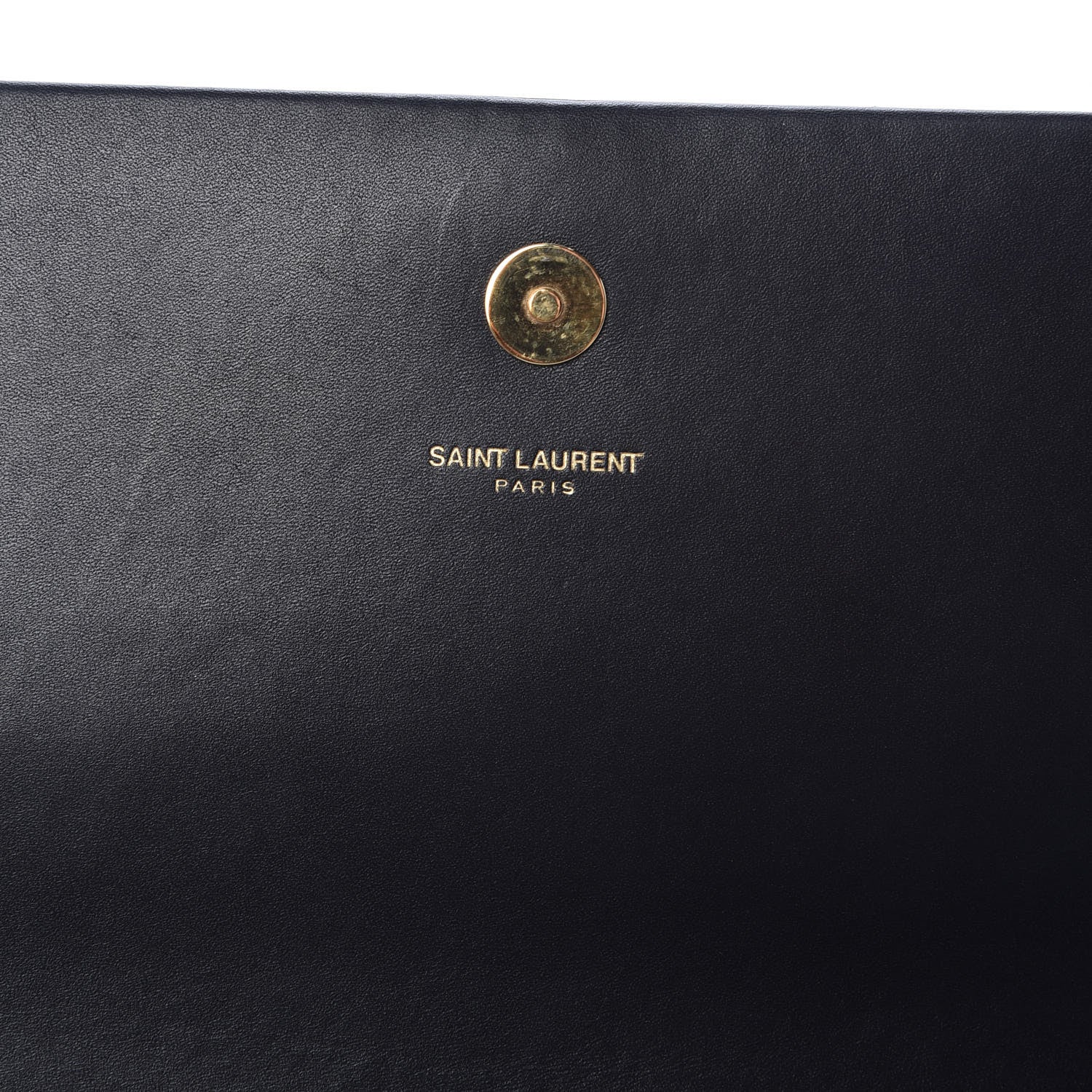 Saint Laurent Calfskin Classic Monogram Tassel Clutch Black 6 of 13