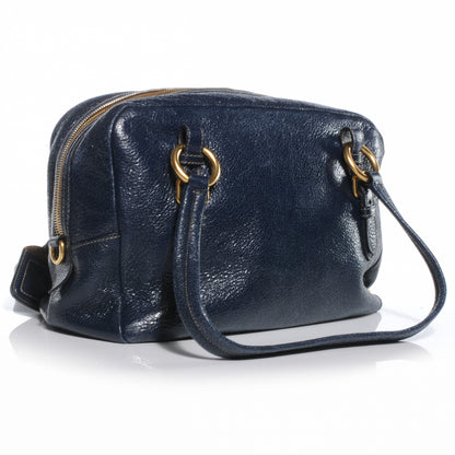 Prada Cervo Lux Shoulder Bag Baltico 3 of 8