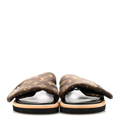 Louis Vuitton Nylon Monogram Pool Pillow Comfort Mule 41 Cacao Brown 3 of 9