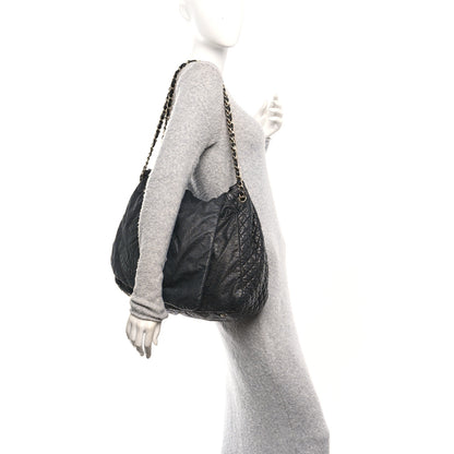 Chanel Vinyl XL Rock and Chain Flap Black 2 of 9