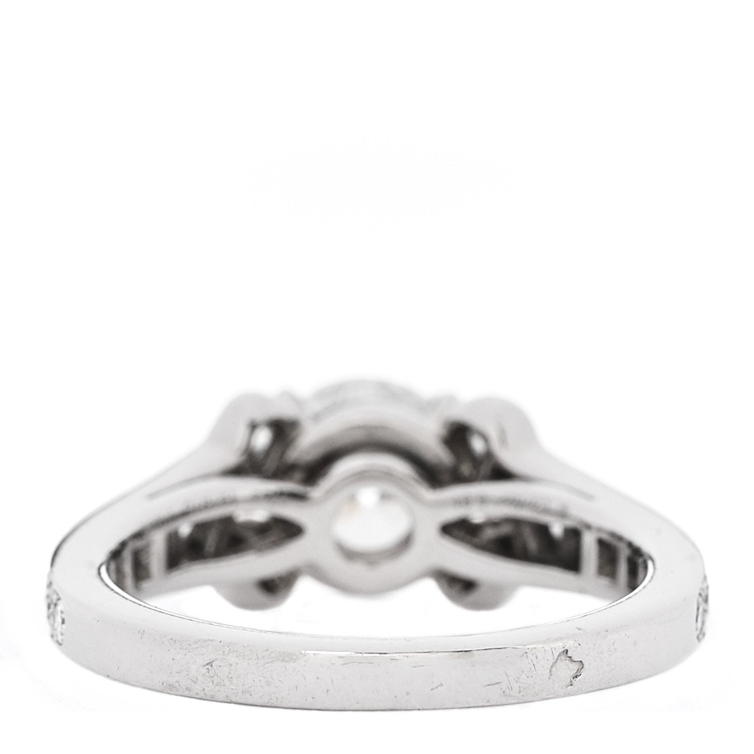 Cartier Platinum Diamond .91ct Destinee Engagement Ring 46 3.75 4 of 8