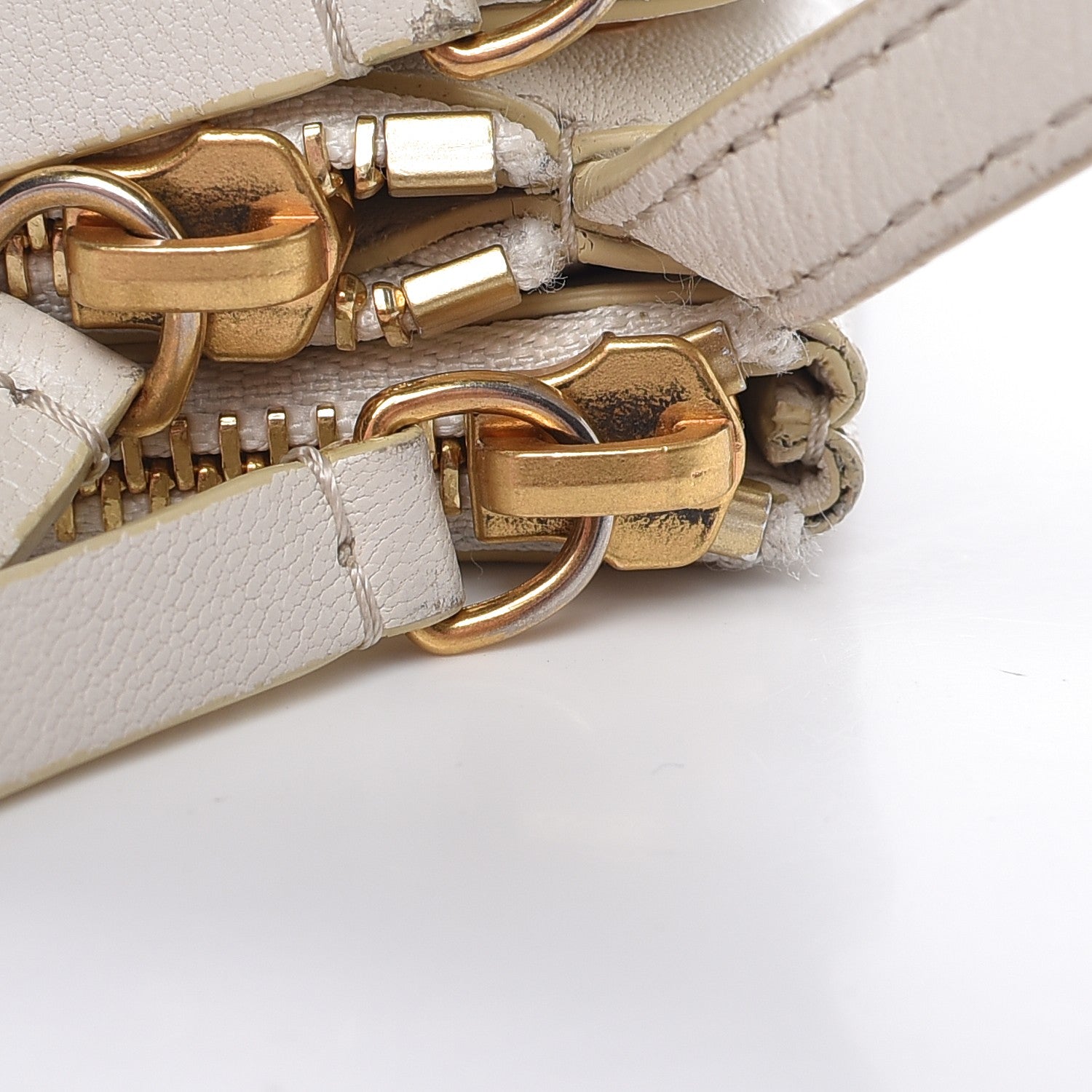 Celine Lambskin Small Trio Crossbody Bag White 19 of 22