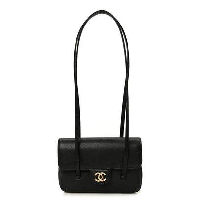 Chanel Shiny Caviar Mini Preppy Coco Shoulder Bag Black 1 of 11