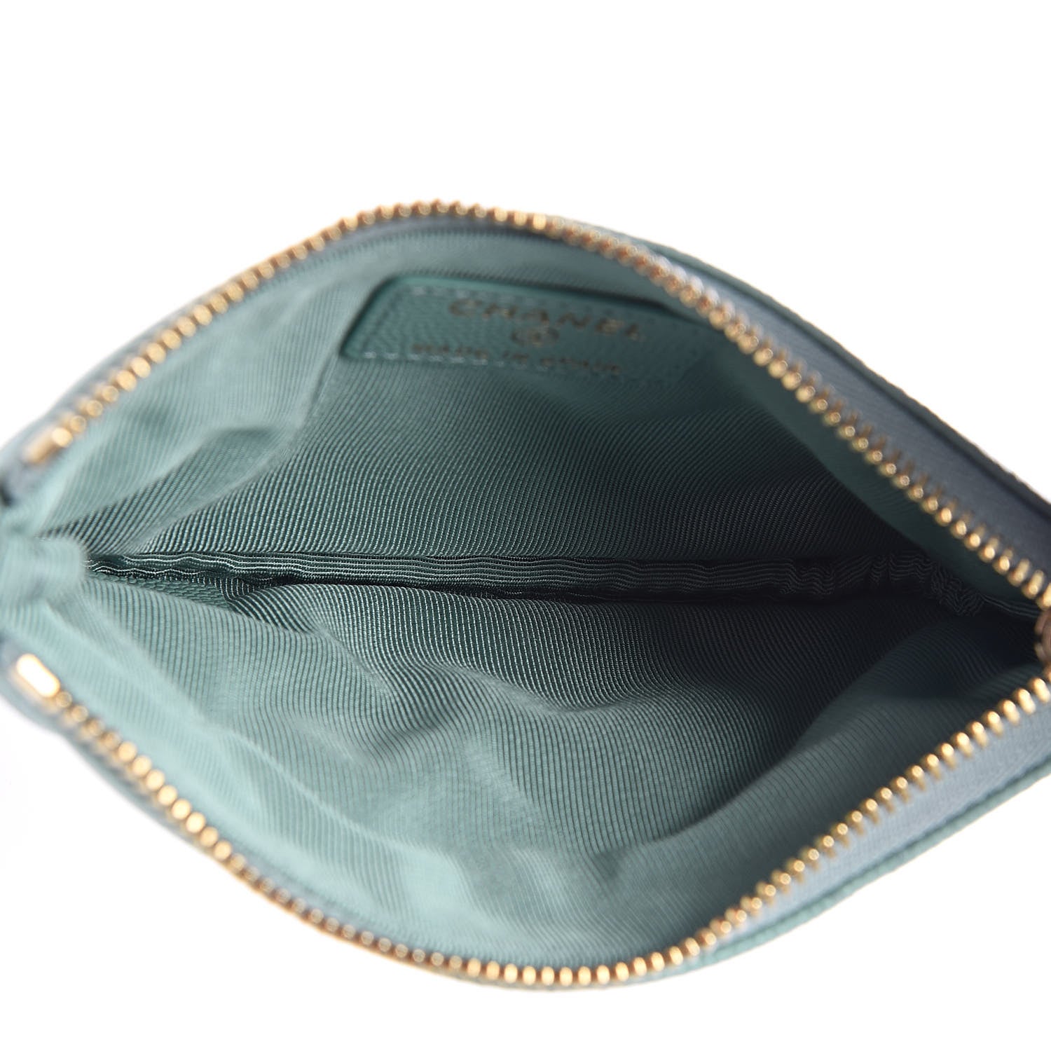Chanel Caviar Quilted Small Cosmetic Case Light Blue 5 of 8