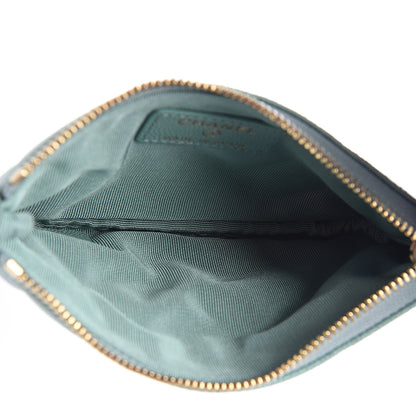 Chanel Caviar Quilted Small Cosmetic Case Light Blue 5 of 8
