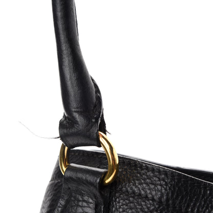 Prada Vitello Daino Shoulder Bag Black 9 of 13