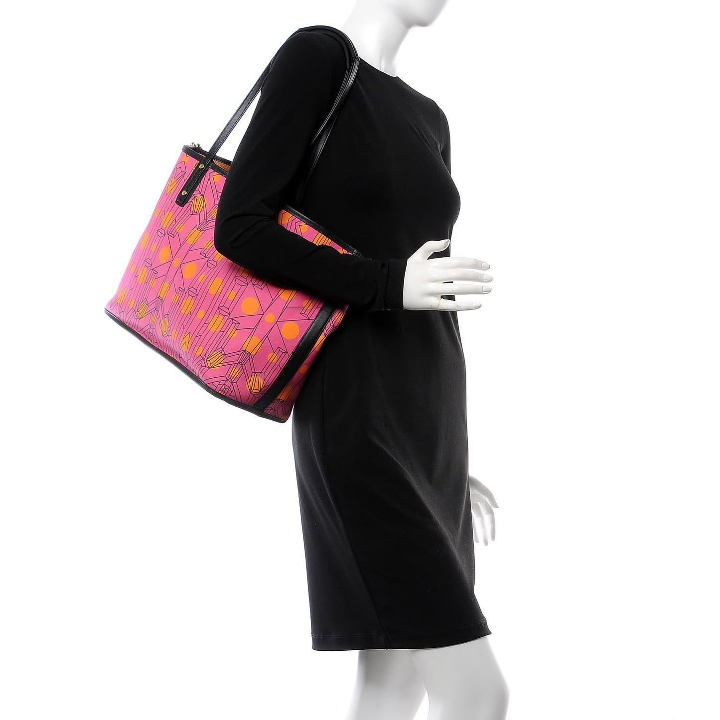 Visetos Medium Project Reversible Shopper Tote Cognac