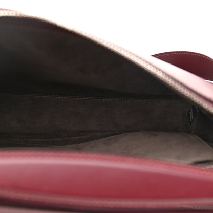Fendi Vitello Baltico Dolce Shiny Nappa Lace Up DotCom Satchel Bordeaux 5 of 11
