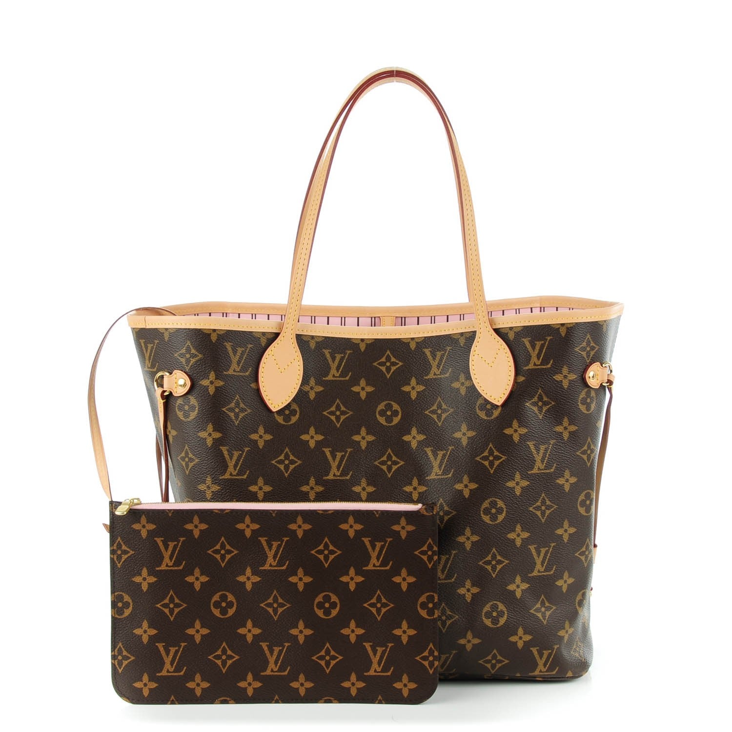 Louis Vuitton Monogram Neo Neverfull MM Rose Ballerine 1 of 10