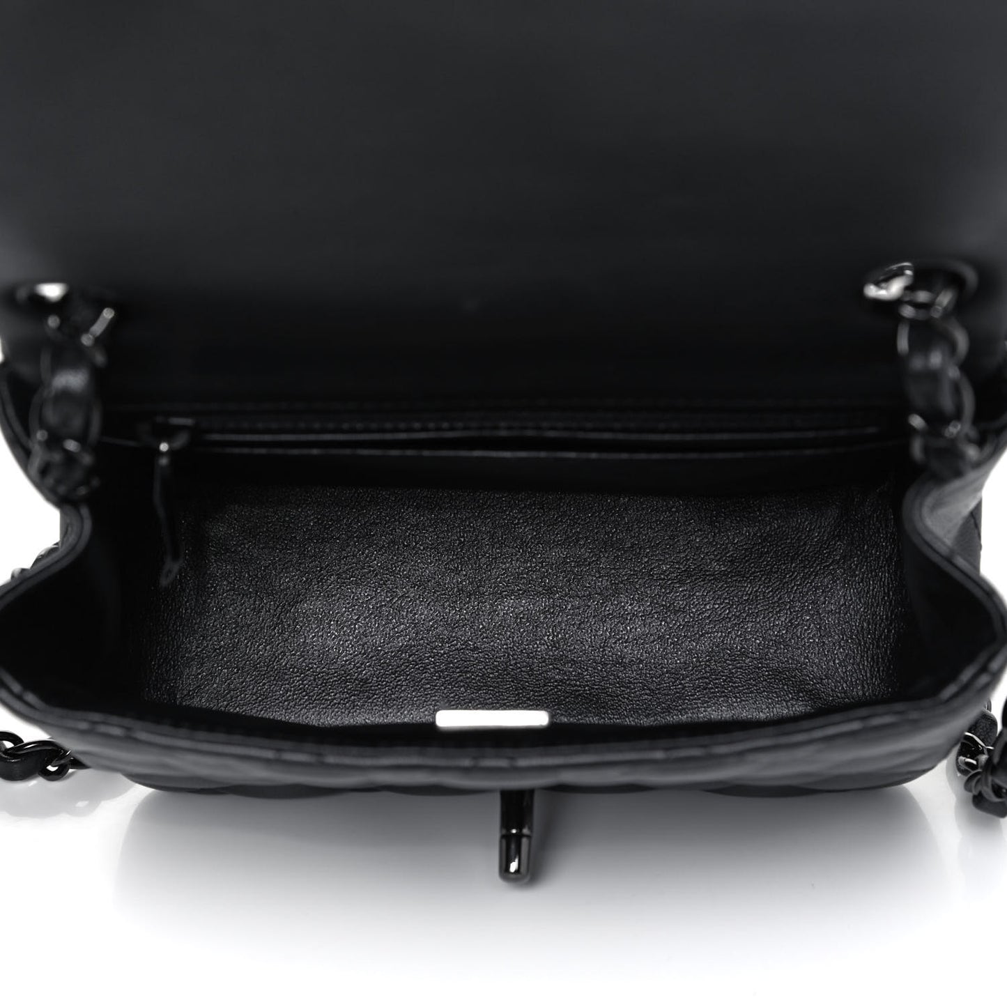 Lambskin Quilted Mini Square Flap So Black