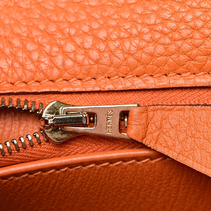 Hermes Taurillon Clemence Kelly Retourne 32 Orange 13 of 33