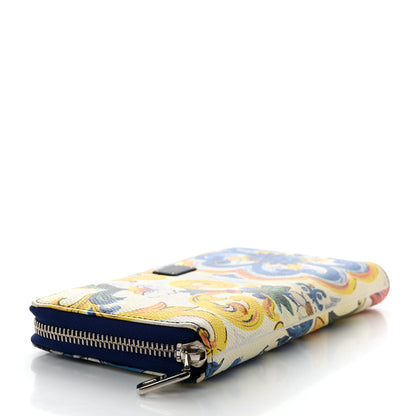 Dolce & Gabbana Dauphine Majolica Printed Zip Around Wallet Multicolor 4 of 8