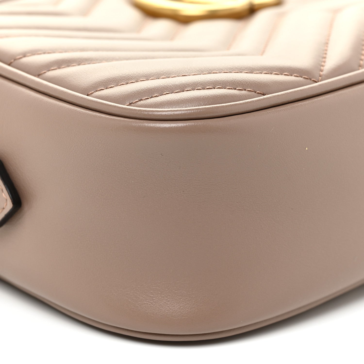 Gucci Calfskin Matelasse Small GG Marmont Chain Shoulder Bag Porcelain Rose 5 of 10