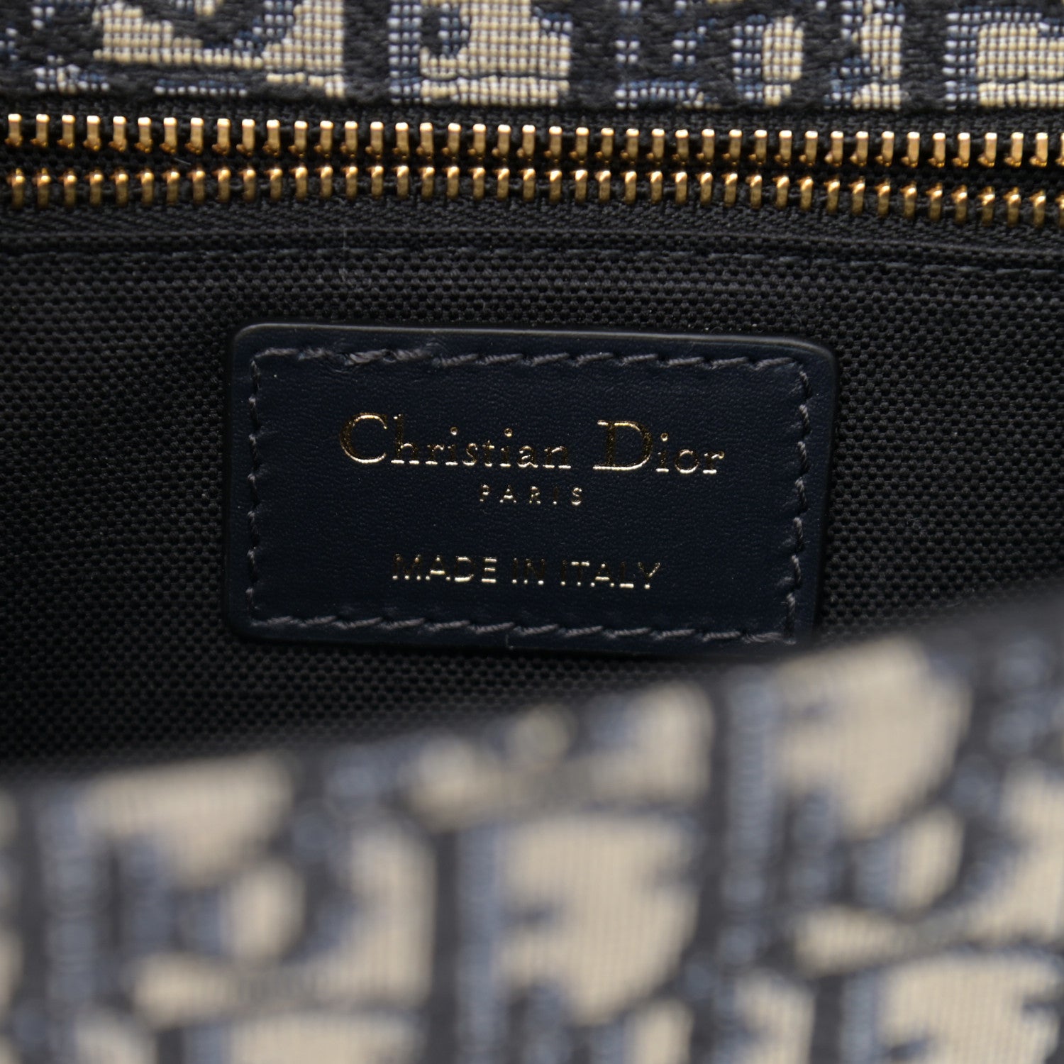 Christian Dior Oblique 30 Montaigne Flap Bag Blue 6 of 10