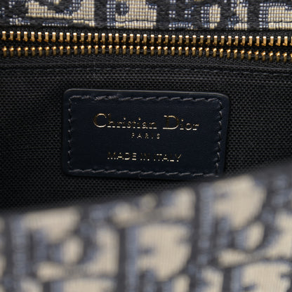 Christian Dior Oblique 30 Montaigne Flap Bag Blue 6 of 10