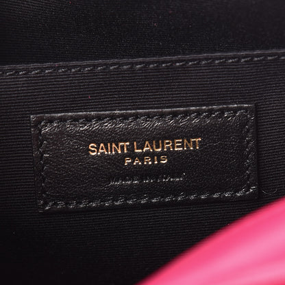 Saint Laurent Calfskin Matelasse Monogram Lou Camera Bag Bright Pink 8 of 11