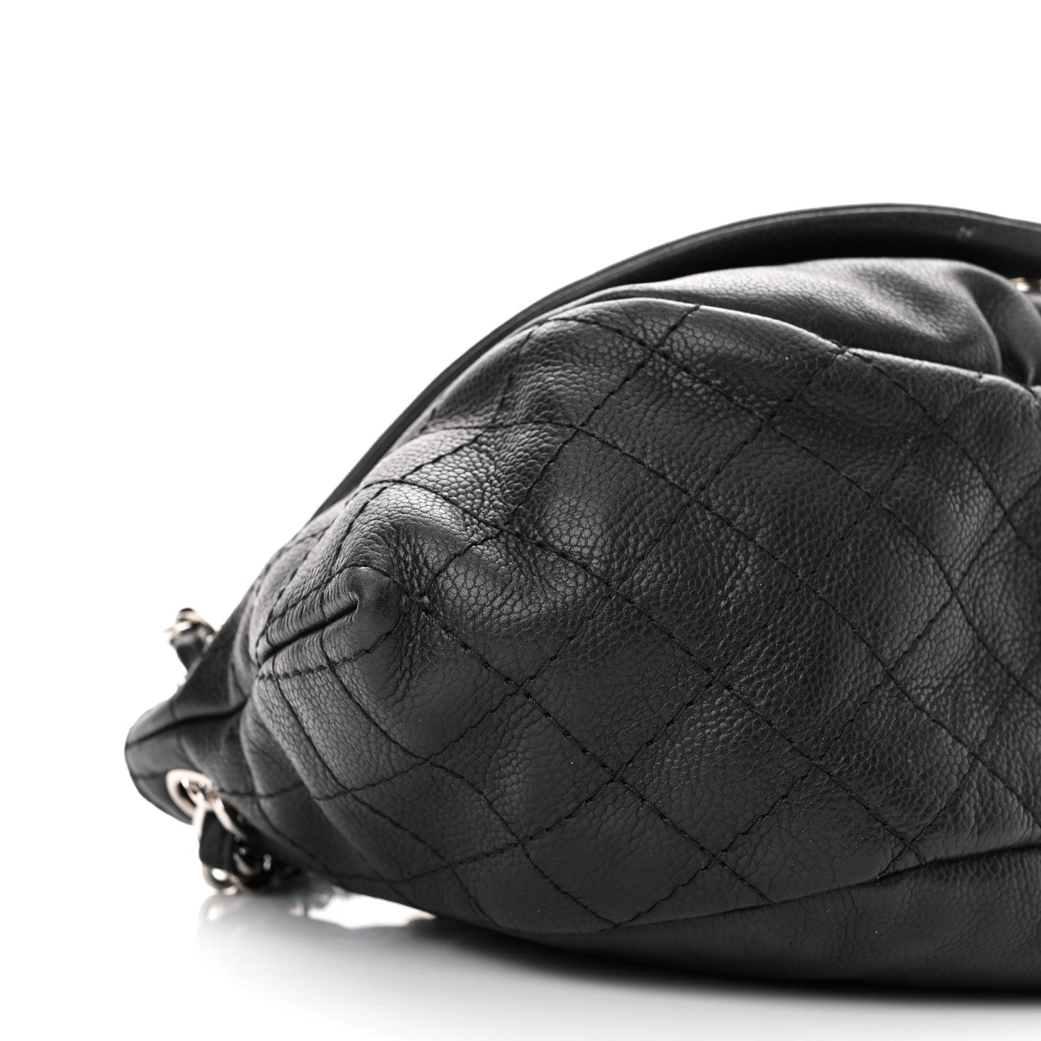 Chanel Caviar Half Moon Wallet On Chain WOC Black 8 of 11